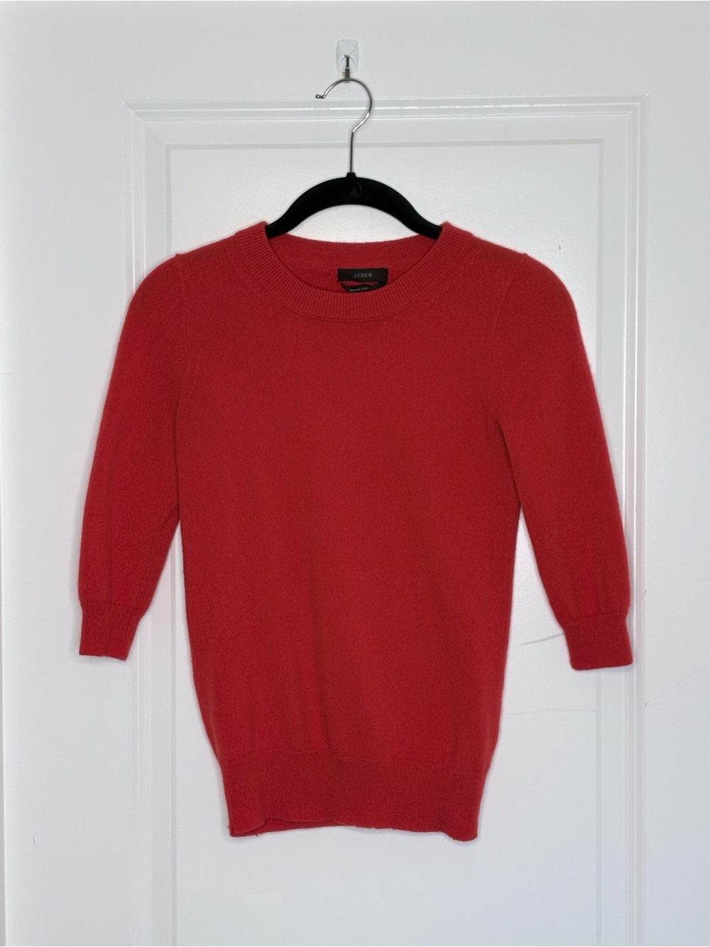 J.Crew 100% Italian Cashmere Red Sweater XXS